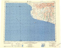 Nome Alaska Historical topographic map, 1:250000 scale, 1 X 3 Degree, Year 1957