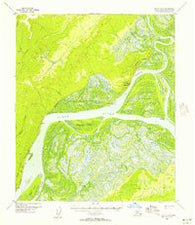 Nulato D-4 Alaska Historical topographic map, 1:63360 scale, 15 X 15 Minute, Year 1952