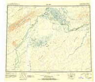 Nulato Alaska Historical topographic map, 1:250000 scale, 1 X 3 Degree, Year 1945