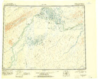 Nulato Alaska Historical topographic map, 1:250000 scale, 1 X 3 Degree, Year 1951