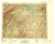Nulato Alaska Historical topographic map, 1:250000 scale, 1 X 3 Degree, Year 1951