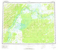 Nulato Alaska Historical topographic map, 1:250000 scale, 1 X 3 Degree, Year 1952
