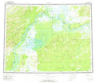 Nulato Alaska Historical topographic map, 1:250000 scale, 1 X 3 Degree, Year 1952