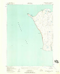 Nunivak Island A-7 Alaska Historical topographic map, 1:63360 scale, 15 X 15 Minute, Year 1952