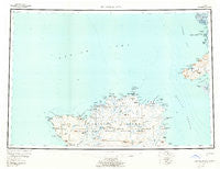Nunivak Island Alaska Historical topographic map, 1:250000 scale, 1 X 3 Degree, Year 1954