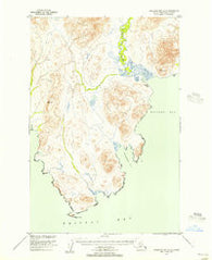 Nushagak Bay D-6 Alaska Historical topographic map, 1:63360 scale, 15 X 15 Minute, Year 1950