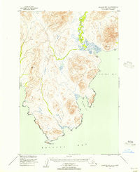 Nushagak Bay D-6 Alaska Historical topographic map, 1:63360 scale, 15 X 15 Minute, Year 1950