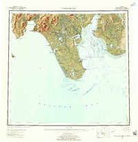 Nushagak Bay Alaska Historical topographic map, 1:250000 scale, 1 X 2 Degree, Year 1951