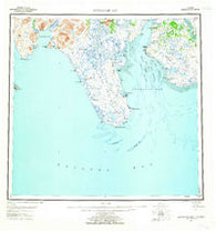 Nushagak Bay Alaska Historical topographic map, 1:250000 scale, 1 X 2 Degree, Year 1951