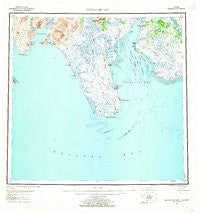 Nushagak Bay Alaska Historical topographic map, 1:250000 scale, 1 X 2 Degree, Year 1951
