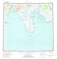 Nushagak Bay Alaska Historical topographic map, 1:250000 scale, 1 X 2 Degree, Year 1951