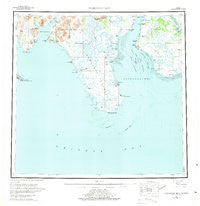 Nushagak Bay Alaska Historical topographic map, 1:250000 scale, 1 X 2 Degree, Year 1951