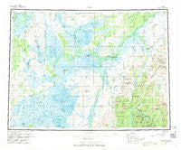 Ophir Alaska Historical topographic map, 1:250000 scale, 1 X 3 Degree, Year 1954