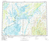 Ophir Alaska Historical topographic map, 1:250000 scale, 1 X 3 Degree, Year 1954