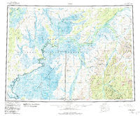 Ophir Alaska Historical topographic map, 1:250000 scale, 1 X 3 Degree, Year 1954