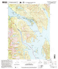 Petersburg A-1 Alaska Historical topographic map, 1:63360 scale, 15 X 15 Minute, Year 1995