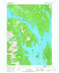 Petersburg A-1 Alaska Historical topographic map, 1:63360 scale, 15 X 15 Minute, Year 1951