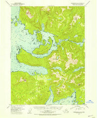 Petersburg A-5 Alaska Historical topographic map, 1:63360 scale, 15 X 15 Minute, Year 1953