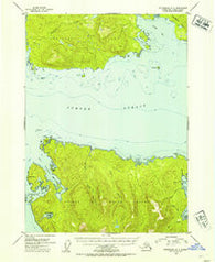Petersburg B-5 Alaska Historical topographic map, 1:63360 scale, 15 X 15 Minute, Year 1953