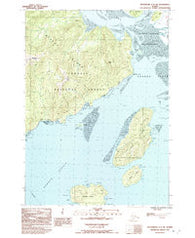 Petersburg C-2 SW Alaska Historical topographic map, 1:25000 scale, 7.5 X 7.5 Minute, Year 1992