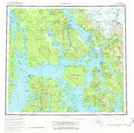 Petersburg Alaska Historical topographic map, 1:250000 scale, 1 X 2 Degree, Year 1960