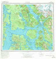 Petersburg Alaska Historical topographic map, 1:250000 scale, 1 X 2 Degree, Year 1960