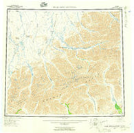 Philip Smith Mountains Alaska Historical topographic map, 1:250000 scale, 1 X 3 Degree, Year 1956
