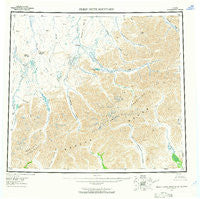 Philip Smith Mountains Alaska Historical topographic map, 1:250000 scale, 1 X 3 Degree, Year 1956