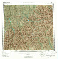 Philip Smith Mountains Alaska Historical topographic map, 1:250000 scale, 1 X 3 Degree, Year 1956