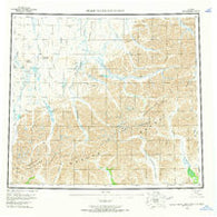 Philip Smith Mountains Alaska Historical topographic map, 1:250000 scale, 1 X 3 Degree, Year 1956