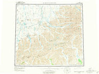 Philip Smith Mountains Alaska Historical topographic map, 1:250000 scale, 1 X 3 Degree, Year 1956