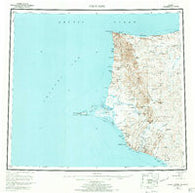 Point Hope Alaska Historical topographic map, 1:250000 scale, 1 X 3 Degree, Year 1955