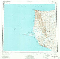 Point Hope Alaska Historical topographic map, 1:250000 scale, 1 X 3 Degree, Year 1955