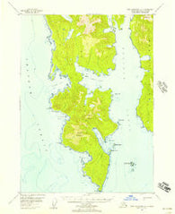 Port Alexander A-1 Alaska Historical topographic map, 1:63360 scale, 15 X 15 Minute, Year 1948