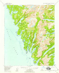 Port Alexander B-3 and B-4 Alaska Historical topographic map, 1:63360 scale, 15 X 15 Minute, Year 1951