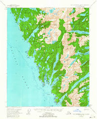 Port Alexander B-3 and B-4 Alaska Historical topographic map, 1:63360 scale, 15 X 15 Minute, Year 1951