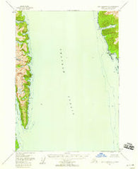 Port Alexander C-2 Alaska Historical topographic map, 1:63360 scale, 15 X 15 Minute, Year 1951