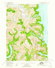 Port Alexander D-3 Alaska Historical topographic map, 1:63360 scale, 15 X 15 Minute, Year 1951