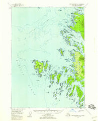 Port Alexander D-5 Alaska Historical topographic map, 1:63360 scale, 15 X 15 Minute, Year 1951