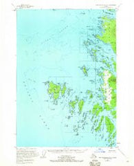 Port Alexander D-5 Alaska Historical topographic map, 1:63360 scale, 15 X 15 Minute, Year 1951