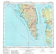 Port Alexander Alaska Historical topographic map, 1:250000 scale, 1 X 2 Degree, Year 1951