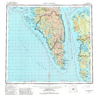 Port Alexander Alaska Historical topographic map, 1:250000 scale, 1 X 2 Degree, Year 1951