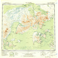 Port Moller Alaska Historical topographic map, 1:250000 scale, 1 X 2 Degree, Year 1953