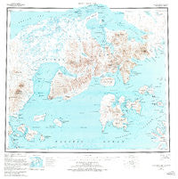 Port Moller Alaska Historical topographic map, 1:250000 scale, 1 X 2 Degree, Year 1953