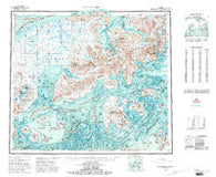 Port Moller Alaska Historical topographic map, 1:250000 scale, 1 X 2 Degree, Year 1988