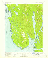 Prince Rupert D-3 Alaska Historical topographic map, 1:63360 scale, 15 X 15 Minute, Year 1955