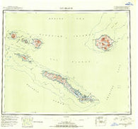 Rat Islands Alaska Historical topographic map, 1:250000 scale, 1 X 2 Degree, Year 1951