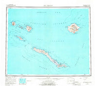 Rat Islands Alaska Historical topographic map, 1:250000 scale, 1 X 2 Degree, Year 1951