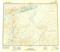 Ruby Alaska Historical topographic map, 1:250000 scale, 1 X 3 Degree, Year 1951
