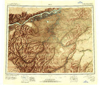 Ruby Alaska Historical topographic map, 1:250000 scale, 1 X 3 Degree, Year 1951